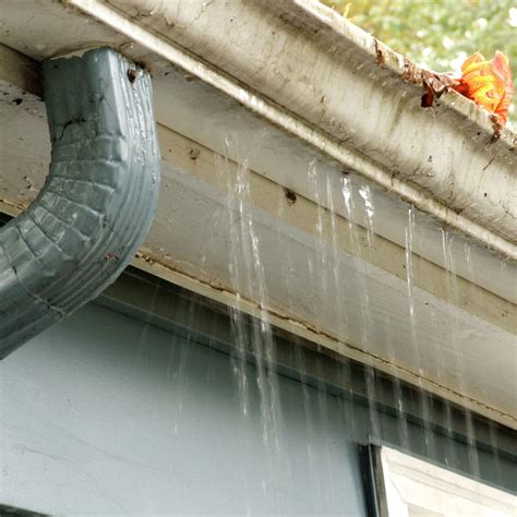 water leaking from gutter into house|How to Fix Leaking Rain Gutters